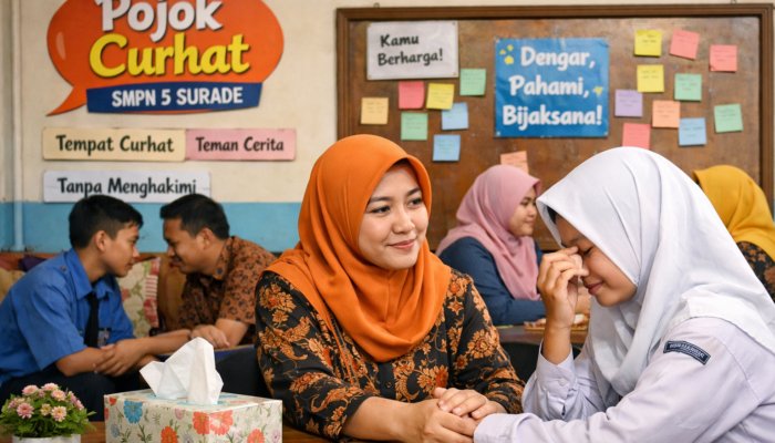 Pojok Curhat Efektif Cegah Kenakalan Siswa di SMPN 5 Surade