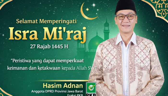 Hasim Adnan Sampaikan Ucapan Isra Mi’raj, Ajak Masyarakat Perkuat Iman dan Akhlak