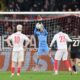 Kiper Juventus Mattia Perin (tengah) menangkap bola pada laga fase liga Liga Champions antara Monaco vs Juventus di Monaco, Rabu, 28 Januari 2026 (c) AP Photo/Philippe Magoni