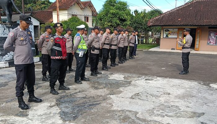 Apel Rutin Polsek Jampangkulon Perkuat Kesiapsiagaan Jelang Ramadhan
