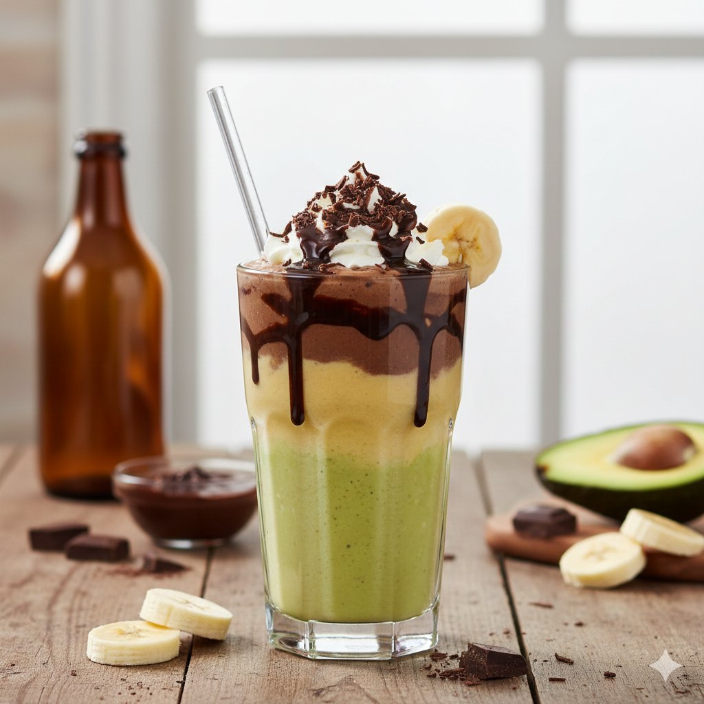 Jus Pisang Alpukat Cokelat, Perpaduan Tropis Kaya Nutrisi yang Menyegarkan