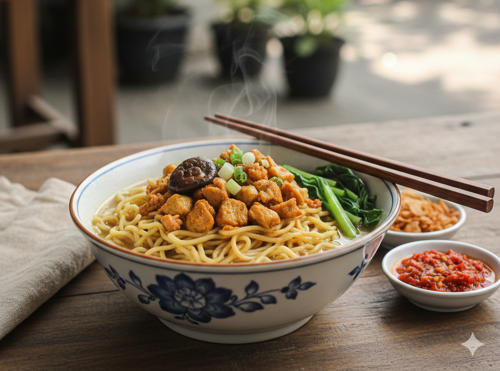 Resep Bakmi Ayam Ala Sukabumi, Gurih Alami dari Ayam Kampung Muda