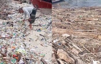 Sampah Banjiri Pantai Ujunggenteng Pascabanjir Rob, Nelayan Merugi Pemerintah Dinilai Tutup Mata