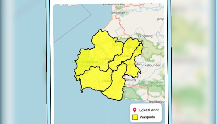 BMKG Keluarkan Peringatan Dini Cuaca Ekstrem di Sejumlah Wilayah Jampangkulon 