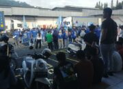 Sejumlah buruh PT Young Star yang tergabung dalam GSBI menggelar aksi demonstrasi tertutup di Cibadak, Sukabumi, Senin (02/02/2026). Foto: Istimewa