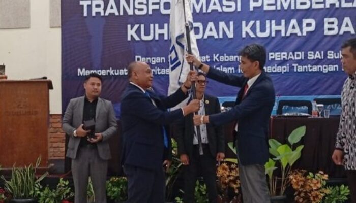 Nahkodai Peradi SAI Sukabumi, Dedi Setiadi Tegaskan Advokat Harus Berani Lawan Ketidakadilan