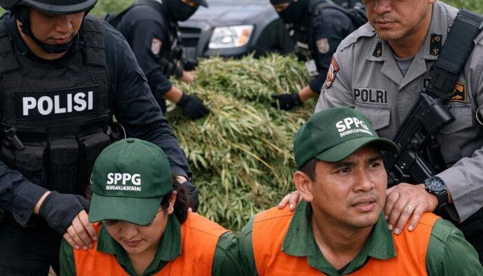 Tanam Ganja Dalam Pot, Pegawai Dapur MBG di Sukabumi Diringkus Polisi