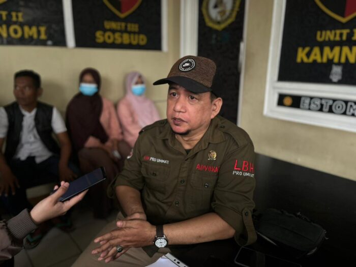 Advokat dari LBH Pro Umat, Rangga Suria Danuningrat.