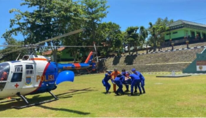 Kecelakaan Saat Bertugas di Ops Lodaya Ketupat, Anggota Polres Sukabumi Dlarikan ke RS