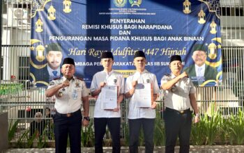 309 Warga Binaan Lapas Sukabumi Terima Remisi Khusus di Momen Idul Fitri 1447 H