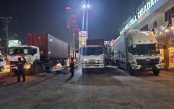 Langgar Larangan Operasi Selama Arus Mudik, Puluhan Truk Ditilang di Sukabumi
