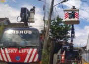 Empat Titik Lampu Jalan di Jembatan Merah Baros Diperbaiki Dishub