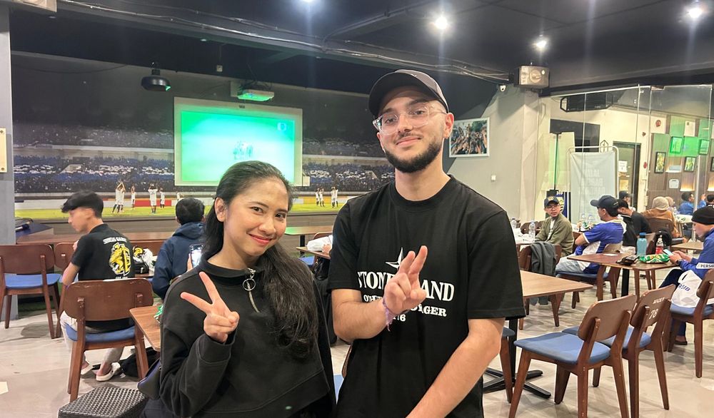 Nobar Biru PERSIB vs Persebaya di Graha PERSIB Berlangsung Meriah