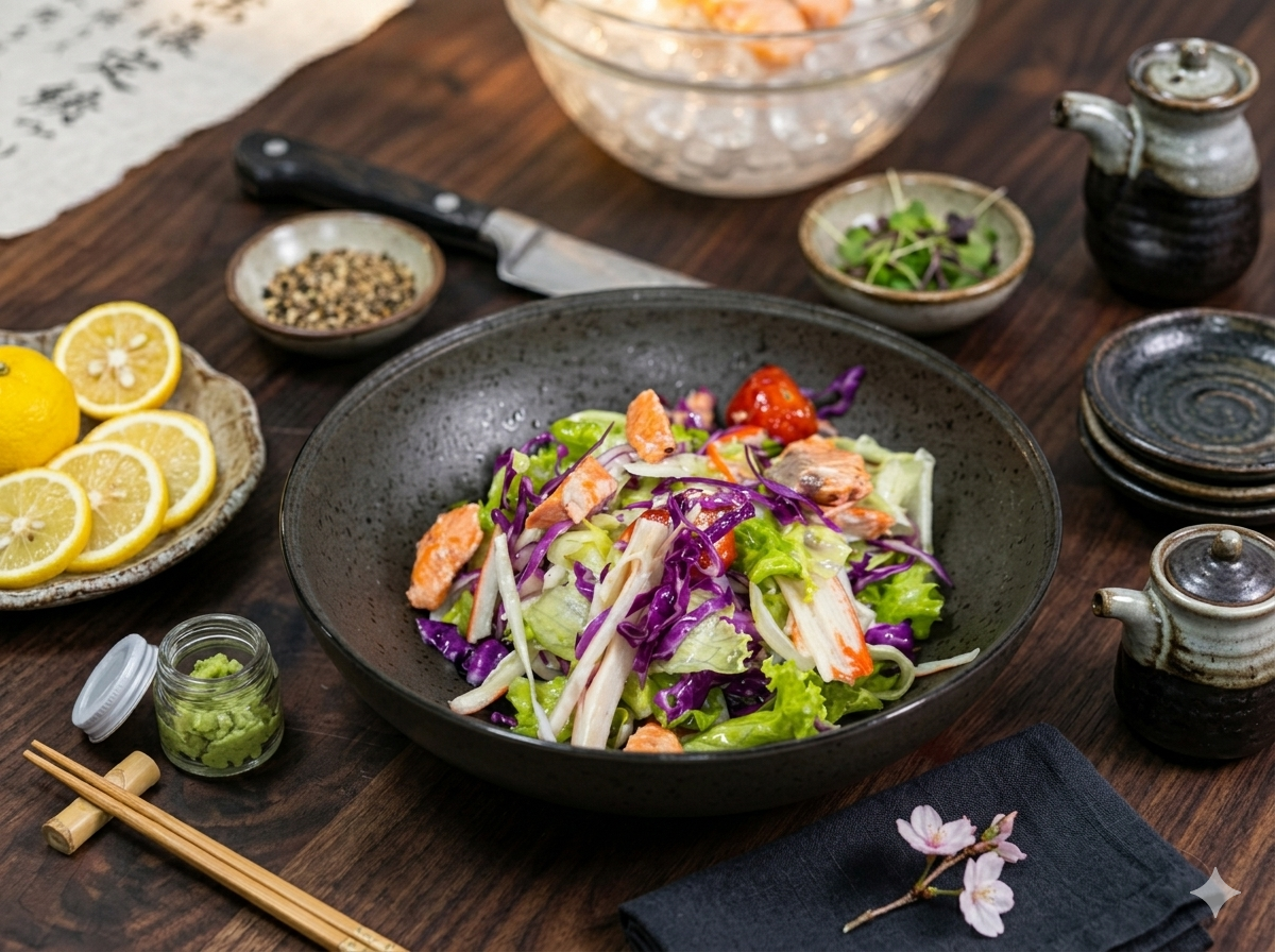 Kreasi Salad Dua Saus ala Gloria Hamel, Sensasi Segar dengan Cita Rasa Berbeda