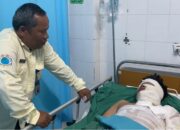 WL (16), seorang remaja yang mengalami serangan bom molotov oleh sekelompok orang tak dikenal di Kampung Benteng, Desa Kutajaya, Kecamatan Cicurug, Kabupaten Sukabumi kini menjalani perawatan di RSUD Sekarwangi, Cibadak, Kabupaten Sukabumi, Senin (27/04/2026).