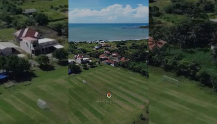 Surga Sepak Bola di Selatan Sukabumi, Lapangan Unik di Pinggir Laut Ujung Genteng