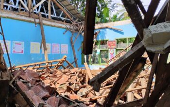 Satu Ruang Kelas SDN 1 Batununggul Ambruk, Aktivitas Belajar Terganggu