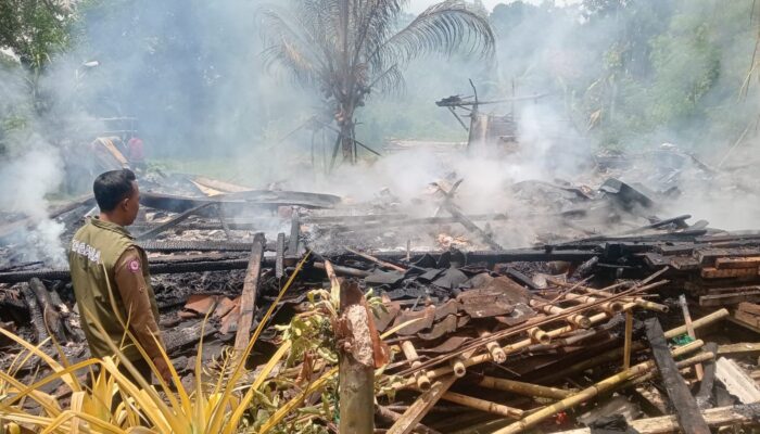 Kebakaran Hanguskan Rumah Panggung di Ciracap, Dua Warga Mengungsi