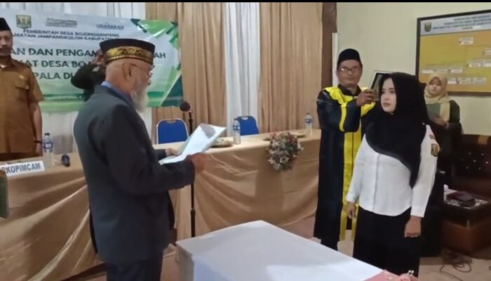 Perangkat Desa Bojonggenteng Resmi Dilantik, Tekankan Profesionalisme dan Kepatuhan Regulasi