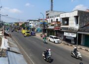 Minggu Pagi, Arus Lalu Lintas di Cibadak Sukabumi Terpantau Lengang