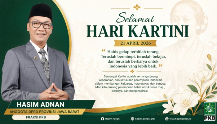 Hasim Adnan: Spirit Kartini Harus Menguatkan Perempuan Jawa Barat yang Mandiri dan Berdaya Saing