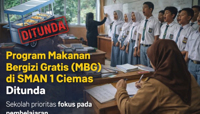 MBG di SMAN 1 Ciemas Ditunda, Sekolah Pilih Fokus pada Pembelajaran