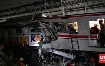 UPDATE: Tabrakan KA dan KRL di Bekasi, 7 Tewas dan 81 Luka, Evakuasi Masih Berlangsung