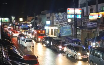 Pantauan Lalu Lintas Malam Ini, Jalur Sukabumi Utara Macet