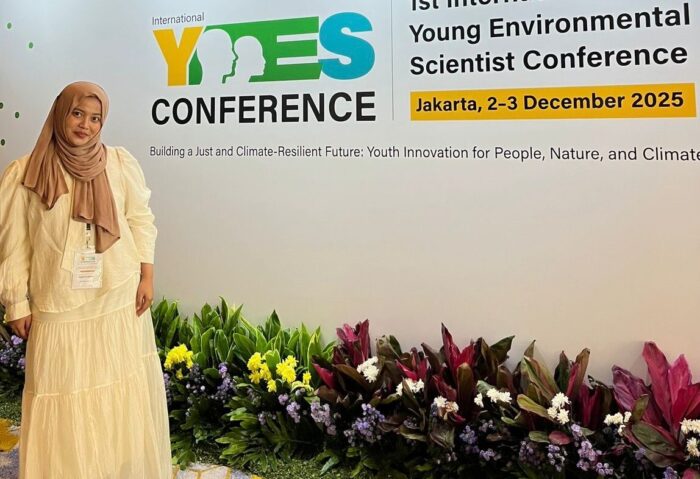S. Iklima Green, siswi berprestasi dari SMAN 4 Kota Sukabumi saat menghadiri Young Enviromental Scientist Conference di Jakarta, Desember 2025 lalu. 