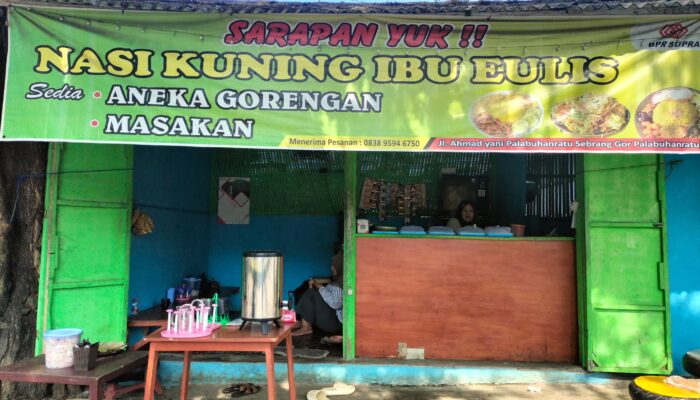 Kuliner Pagi Palabuhanratu, Warung Nasi Kuning Ibu Eulis Selalu Dipadati Pembeli