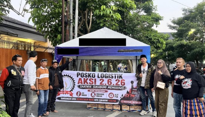 Massa Aksi 2626 Buka Posko Logistik di Depan Balai Kota Sukabumi, Isu PATI Jilid 2 Menguat di Tengah Masyarakat