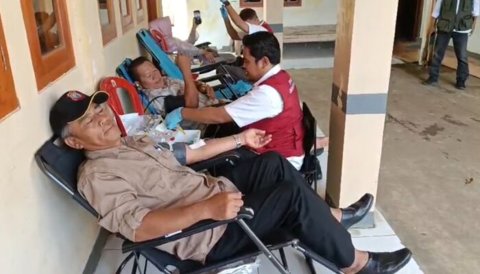 Warga Mekarjaya Antusias Ikut Donor Darah RSUD Jampangkulon