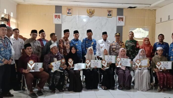 Tiga Putra Jampangkulon Wakili Sukabumi ke MTQ Jabar, Kecamatan Beri Penghargaan Kafilah Berprestasi