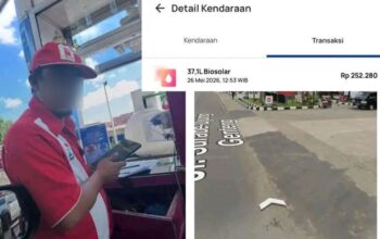 VIRAL! Konsumen Ngaku Bayar Solar Lebih Mahal di SPBU Cimaja, Selisih Rp100 Ribu Lebih Bikin Heboh