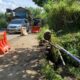 Jembatan di Jalan Alternatif Cibadak Amblas, Warga Soroti Kendaraan Over Kapasitas
