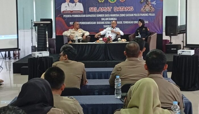 Perangi Rokok Ilegal, Satpol PP Kota Sukabumi Ikuti Pelatihan Khusus