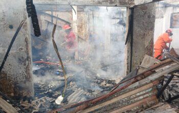 Gegara Gas Bocor, Kios Ayam Geprek di Cikembar Sukabumi Ludes Terbakar