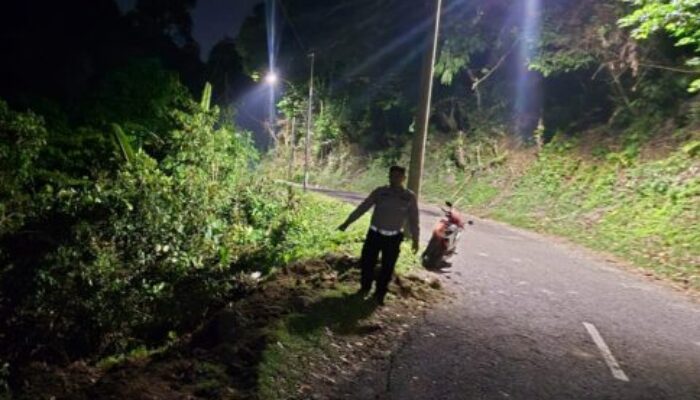 Truk Masuk Jurang di Cisarakan Palabuhanratu, Dua Orang Luka-luka
