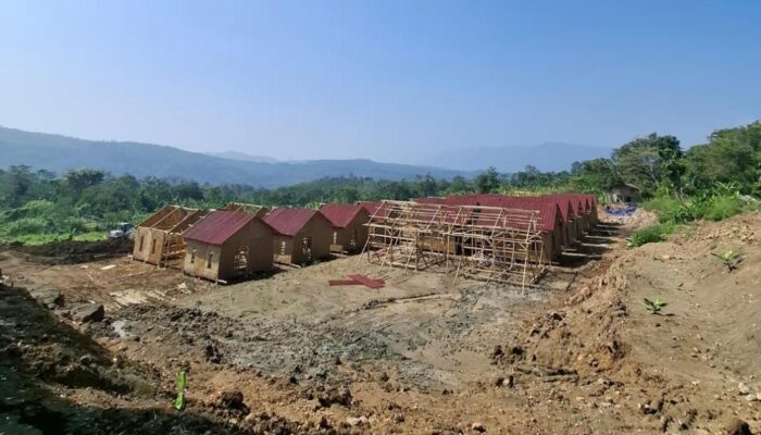 Dikebut, Pembangunan Huntap Korban Pergerakan Tanah di Cikadu Palabuhanratu Capai 25 Unit