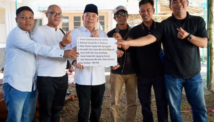 Momentum Idul Adha, Hergun Berbagi Kurban untuk Wartawan Sukabumi
