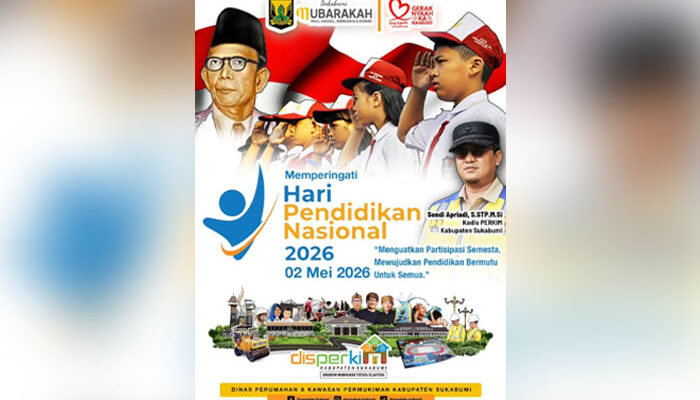 Hardiknas 2026, Disperkim Sukabumi Dorong Sinergi Infrastruktur dan Pendidikan