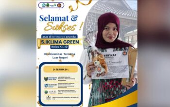 Membanggakan! Iklima Green Siswi SMAN 4 Kota Sukabumi Lolos 4 Universitas Internasional Sekaligus
