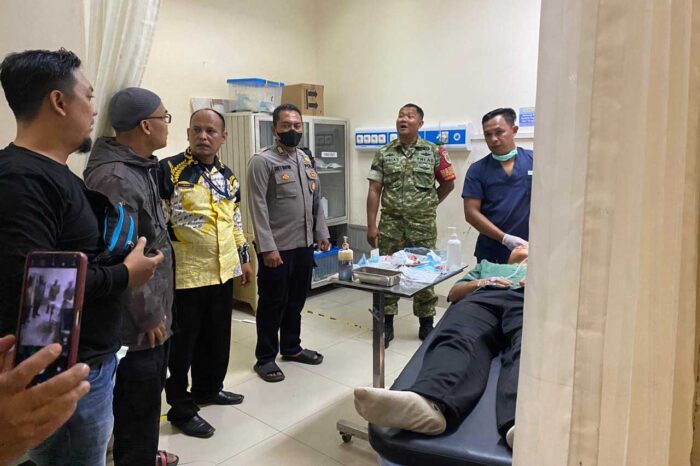 Suasana di ruangan penanganan medis terhadap siswa korban pembacokan di RSUD Sekarwangi Cibadak, Kecamatan Cibadak, Kabupaten Sukabumi, Jumat sore (08/05/2026).