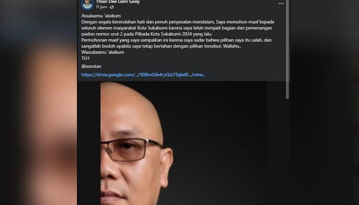 Mantan Tim Ayep-Bobby Minta Maaf ke Warga Kota Sukabumi: Bodoh Bila Saya Bertahan