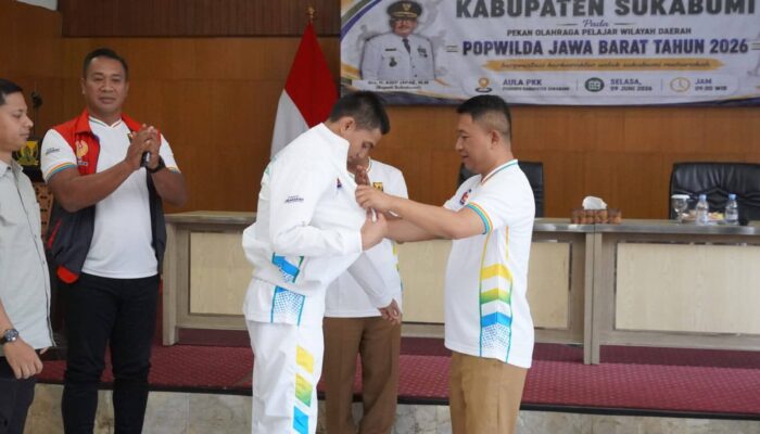 Lepas Atlet ke Popwilda Jabar, Wabup Sukabumi: Percaya Diri, Fokus, dan Pantang Menyerah