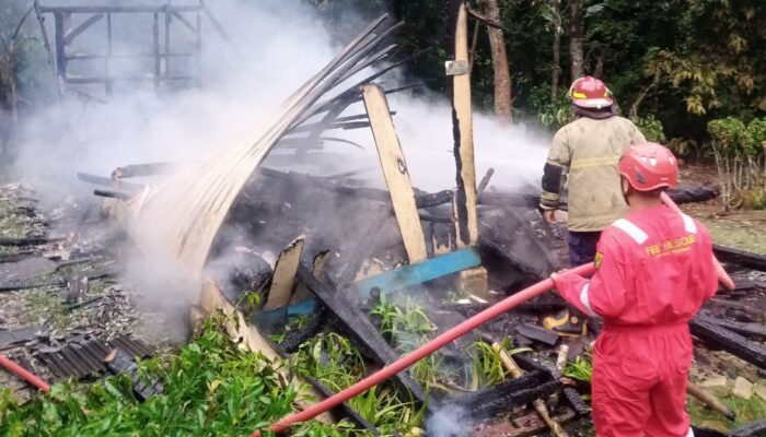 Rumah Panggung Milik Bu Yati di Jampangkulon Terbakar, Diduga Berasal dari Tungku
