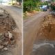 Sisa Material Proyek Drainase Dikeluhkan Warga, Bahu Jalan Jampangkulon–Cikaso Dipenuhi Tanah Galian