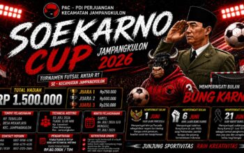 PAC PDI Perjuangan Jampangkulon Gelar Soekarno Cup 2026, Turnamen Futsal Antar RT Sambut Bulan Bung Karno