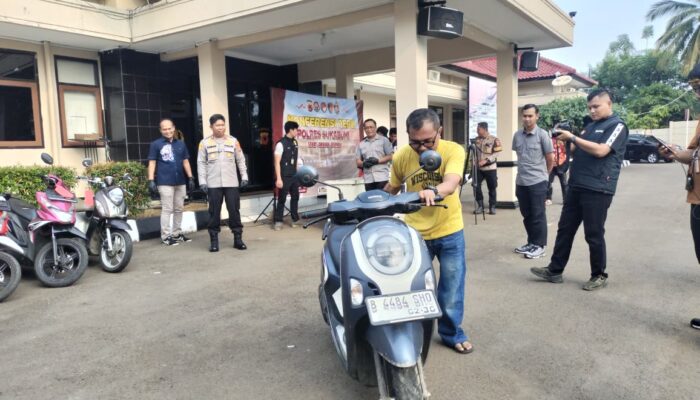 Motor Kembali Usai Dicuri Maling, Warga Palabuhanratu: Termakasih Polres Sukabumi