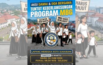 Aksi ‘Bersatu Demi Masa Depan’, Warga Sukabumi Serukan Keberlanjutan MBG
